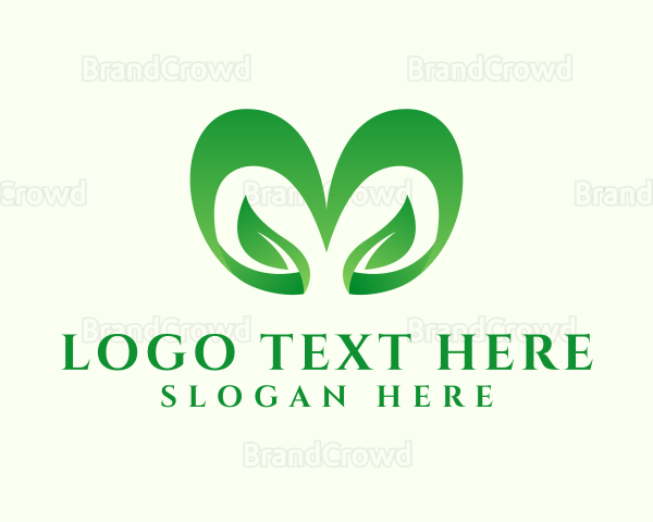 Green Heart Leaf Logo