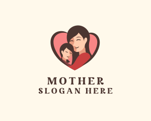 Mother Daughter Love logo design