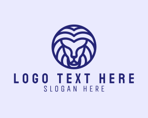 Fierce Lion Head  Logo