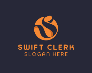 Elegant Ribbon Letter S  logo design