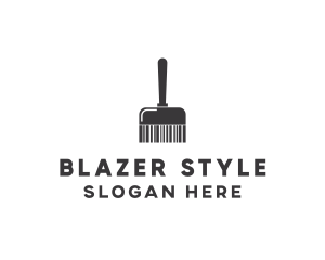 Clean Barcode Brush logo design