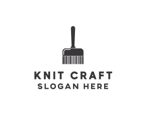 Clean Barcode Brush logo design