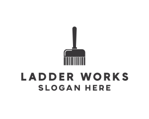 Clean Barcode Brush logo design