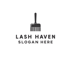 Clean Barcode Brush logo design