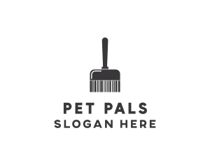 Clean Barcode Brush logo design