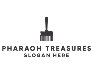 Clean Barcode Brush logo design