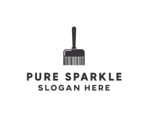 Clean - Clean Barcode Brush logo design