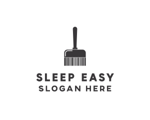 Clean Barcode Brush logo design