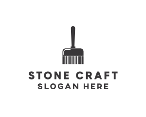 Clean Barcode Brush logo design