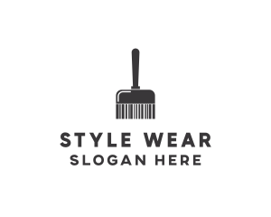 Clean Barcode Brush logo design