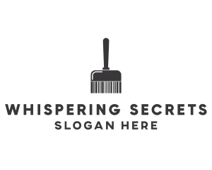 Clean Barcode Brush logo design