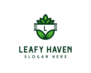 Organic Leaves Botany logo design