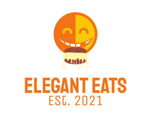 Happy Emoji Eating  logo design