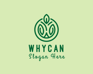 Organic Farm - Agricultural Leaf Garden logo design