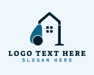 Disinfectant - House Vacuum Cleaning logo design