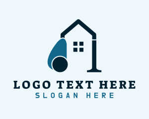 Clean - House Vacuum Cleaning logo design