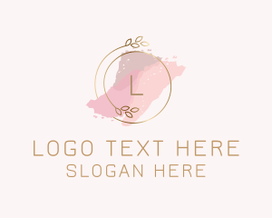 Retail - Elegant Watercolor Wreath logo design