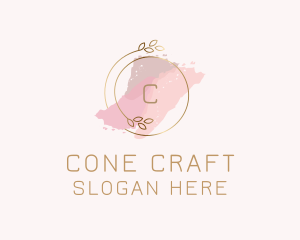 Elegant Watercolor Wreath logo design