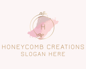 Elegant Watercolor Wreath logo design