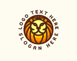 Character - Lion Jungle Safari logo design