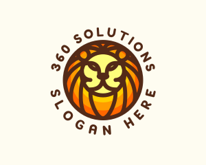 Lion Jungle Safari logo design