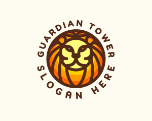 Lion Jungle Safari logo design