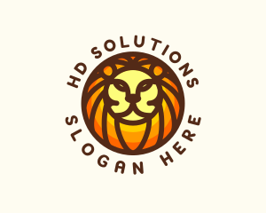 Lion Jungle Safari logo design