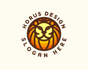 Lion Jungle Safari logo design