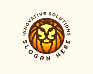 Lion Jungle Safari logo design