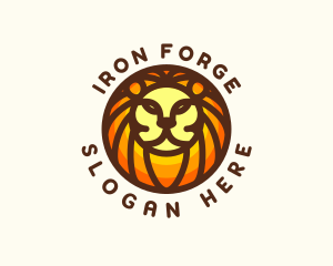 Lion Jungle Safari logo design