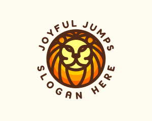 Lion Jungle Safari logo design