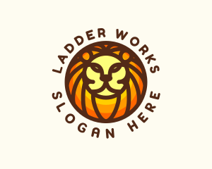 Lion Jungle Safari logo design