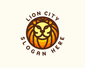 Lion Jungle Safari logo design