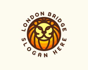 Lion Jungle Safari logo design