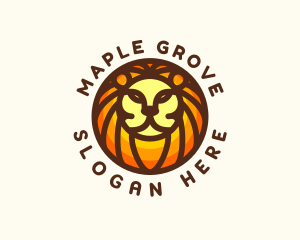 Lion Jungle Safari logo design