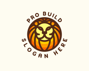 Lion Jungle Safari logo design