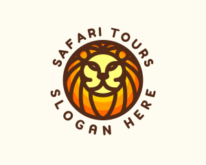 Lion Jungle Safari logo design