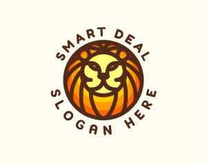 Lion Jungle Safari logo design