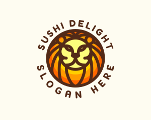 Lion Jungle Safari logo design