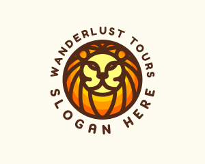 Lion Jungle Safari logo design