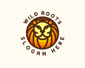 Lion Jungle Safari logo design