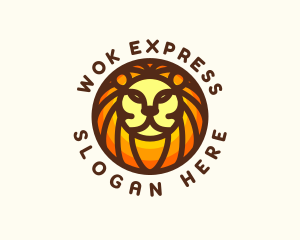 Lion Jungle Safari logo design