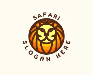 Lion Jungle Safari logo design