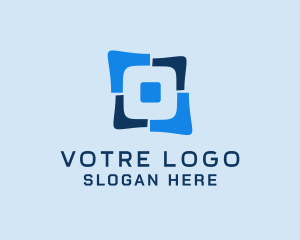 Blue - Split Shares Tech logo design