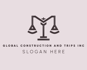 Consulting - Modern Law Justice Scale logo design