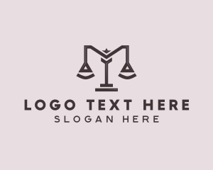 Advisory - Modern Law Justice Scale logo design