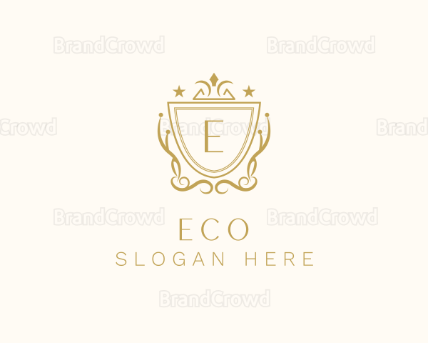 Regal Shield Crown Ornament Logo