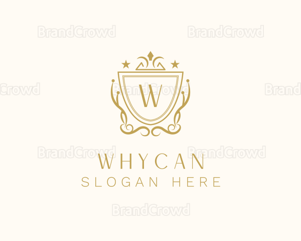 Regal Shield Crown Ornament Logo