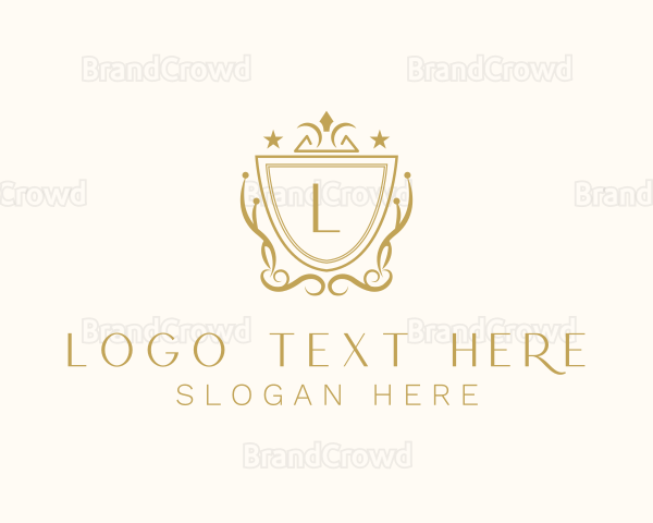 Regal Shield Crown Ornament Logo