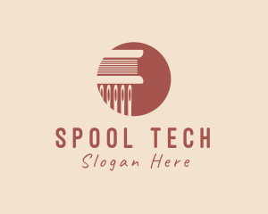 Spool - Needle Thread Pillar logo design